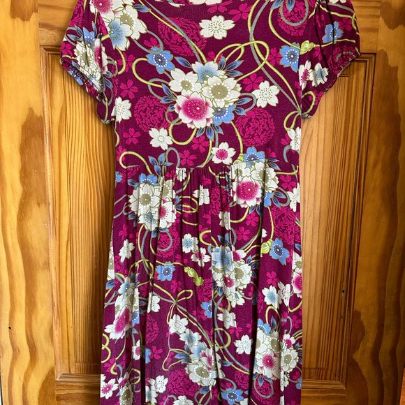 Kimchi Blue Magenta Floral Dress Size M - Picture 2 of 2